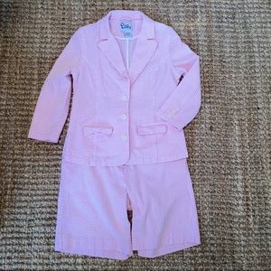 Lilly Pulitzer Pink Blazer and Shorts Set